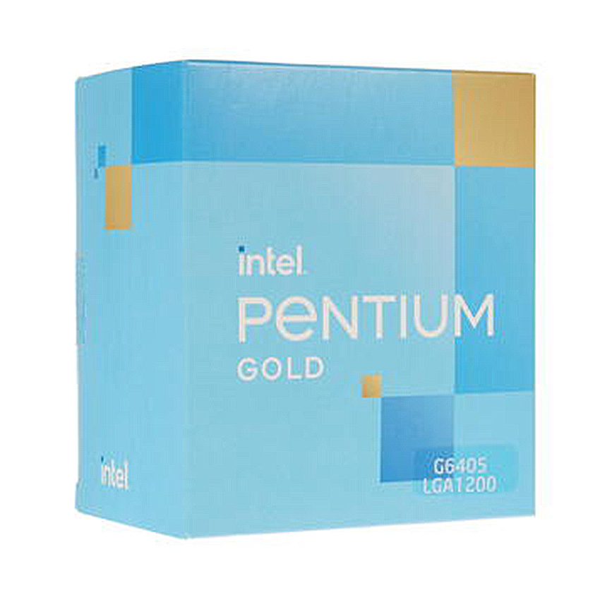 CPU Intel Pentium Gold G6405 (Intel LGA1200 - 2 Core - 4 Thread - Base 4.1Ghz - Cache 4MB)